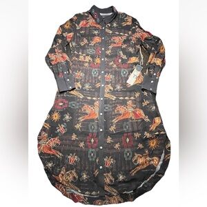💥SOLD💥NWT Double D Ranch Indian Warriors Western Dress, XL